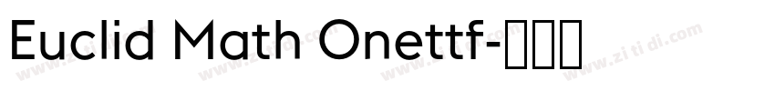 Euclid Math Onettf字体转换